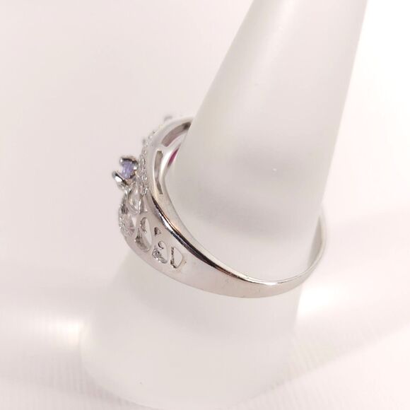 Genuine African Ruby Ring Sterling Silver Size 7 - Picture 7 of 10